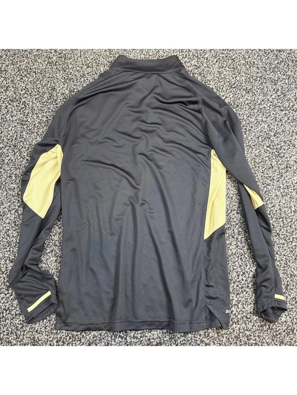Nike Purdue Boilermakers Dri-Fit Quarter Zip L Yellow Panels